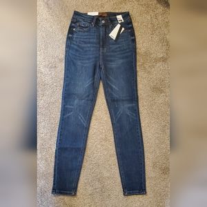 Judy Blue Skinny Minnie Dark Wash High Rise Tummy Control Top Skinny Jean
